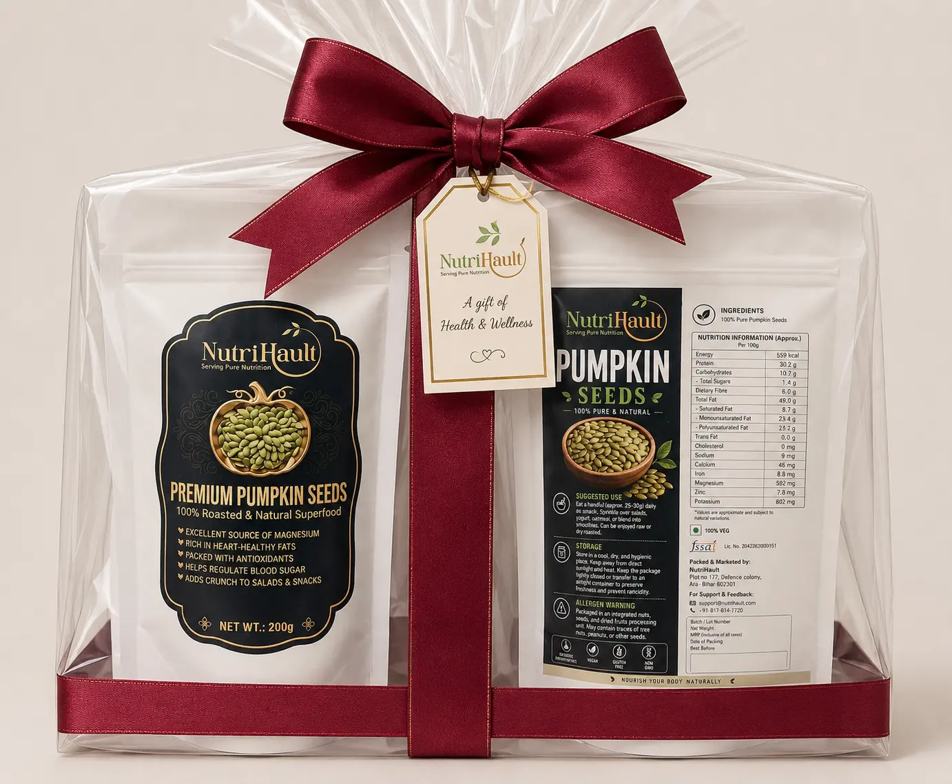 Buy Pumpkin Seeds | Premium Raw | High Protein | No Preservatives online — NutriHault
